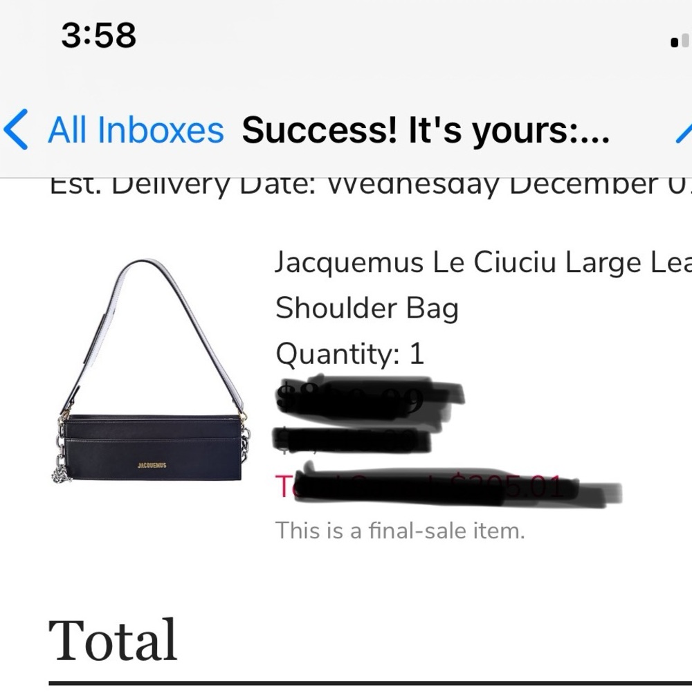 AUTHENTIC JACQUEMUS Black Leather Le Ciu Ciu Shoulder Bag - Picture 11 of 11